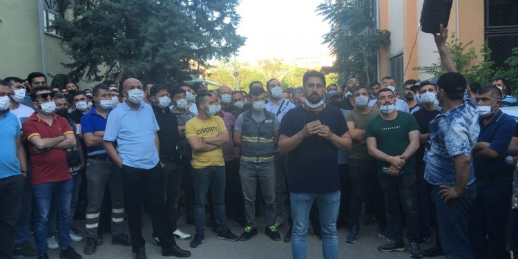 Başkent EnerjiSa işçileri sefalet ücretine karşı bir araya geldi