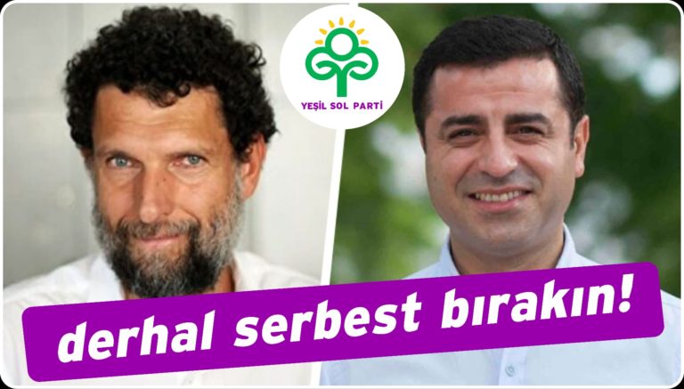 Yeşil Sol Parti ”DemirtaşVeKavalayaÖzgürlük” kampanyası başlattı