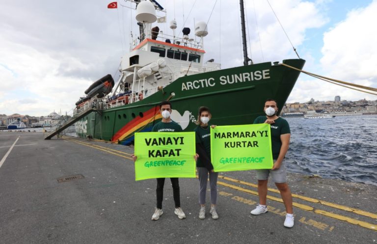 Greenpeace Akdeniz: “Vanayı Kapat, Marmara’yı Kurtar”