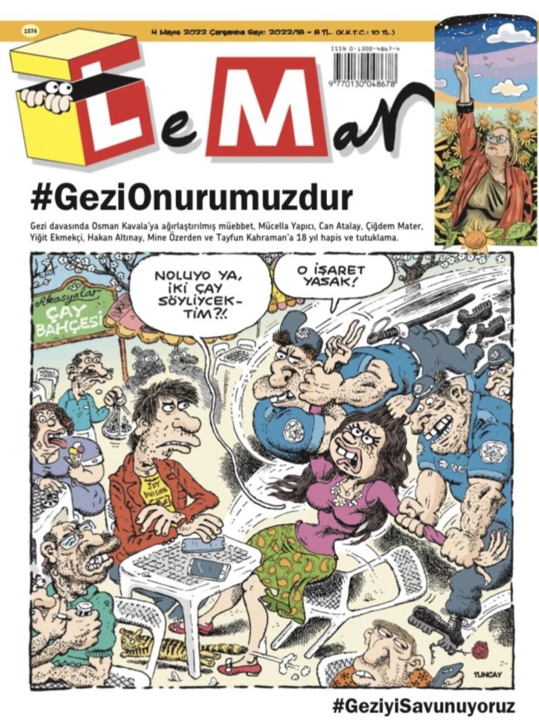 Gezi davası LeMan’ın kapağında